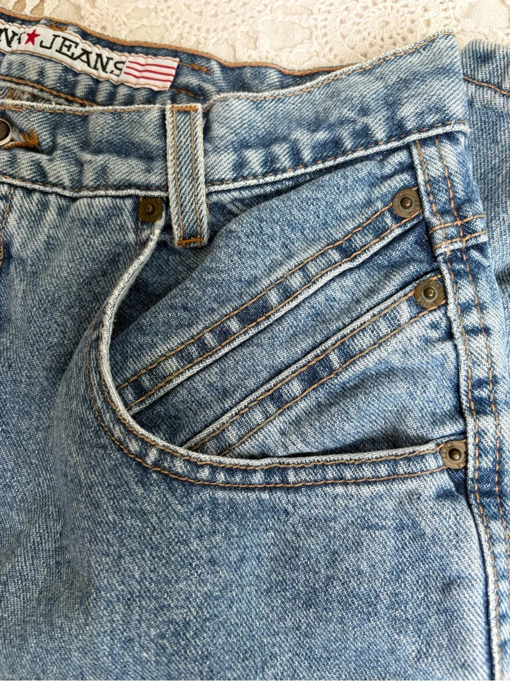 Zena Vintage Light Blue Denim Jeans 13
